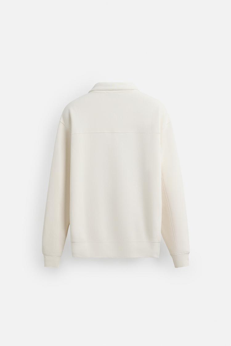 ZIP-COLLAR SWEATSHIRT